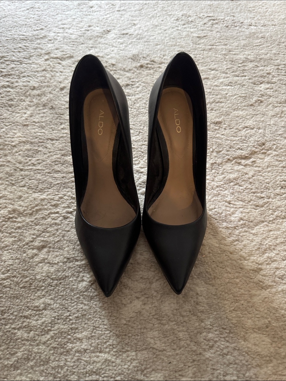 Aldo Black Pointed-Toe Stiletto Pumps